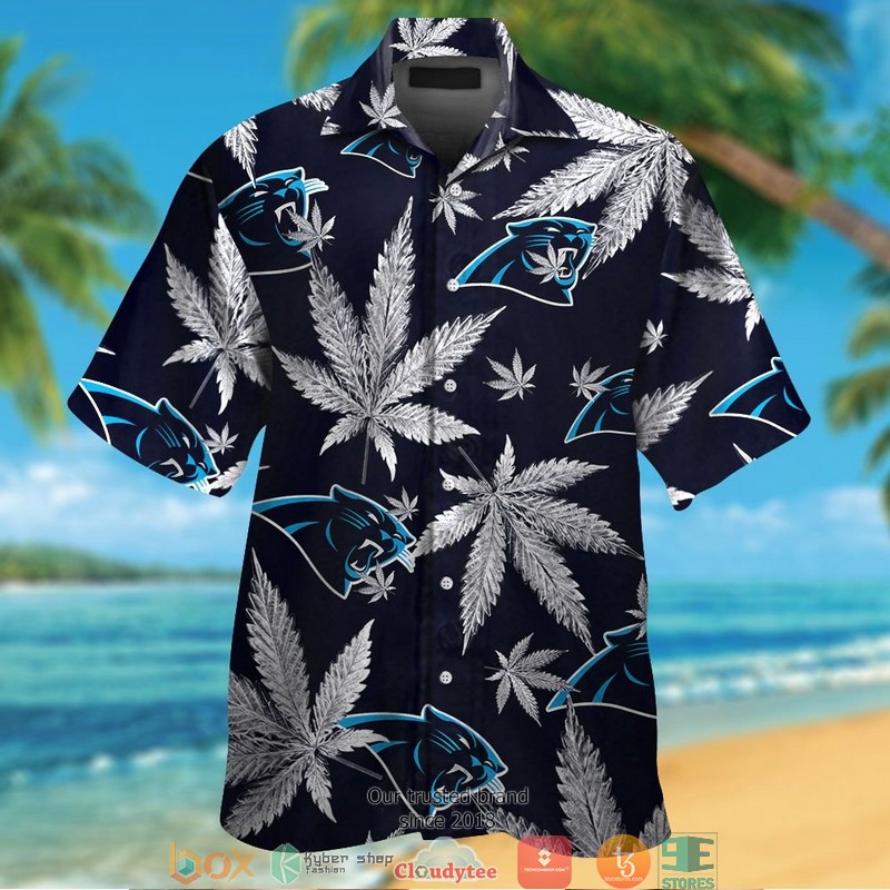 Carolina Panthers Cannabis Hawaiian Shirt