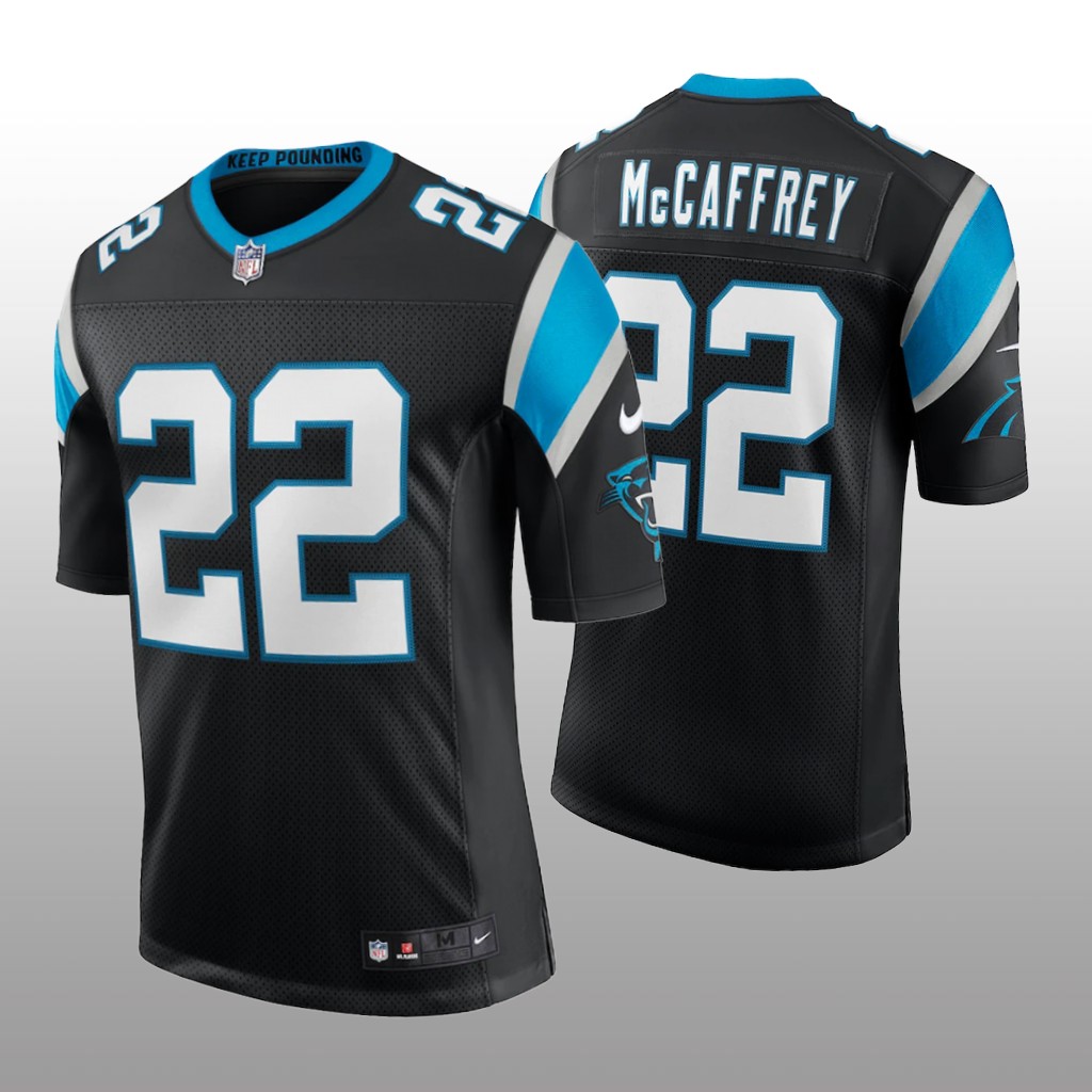 Carolina Panthers Christian McCaffrey Black Jersey Classic Limited Men's