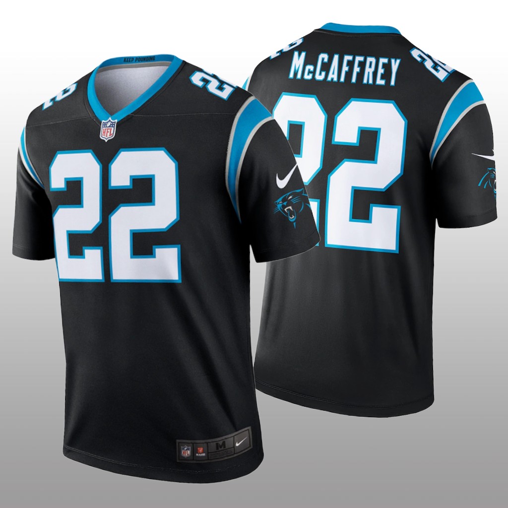 Carolina Panthers Christian McCaffrey Black Jersey Legend - Men's