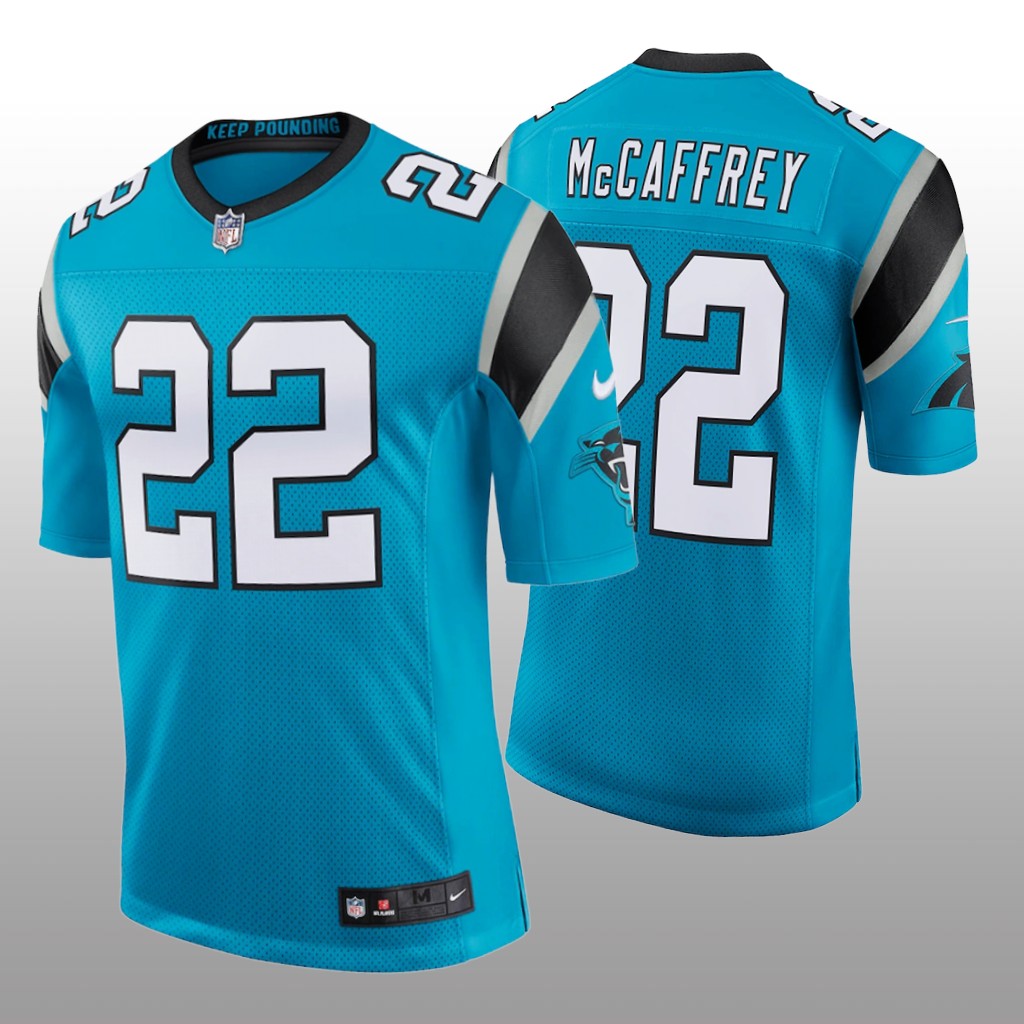 Carolina Panthers Christian McCaffrey Blue Jersey Classic Limited Men's