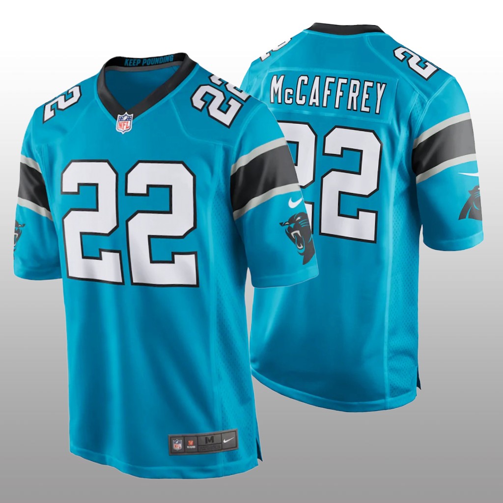 Carolina Panthers Christian McCaffrey Blue Jersey Game - Men's