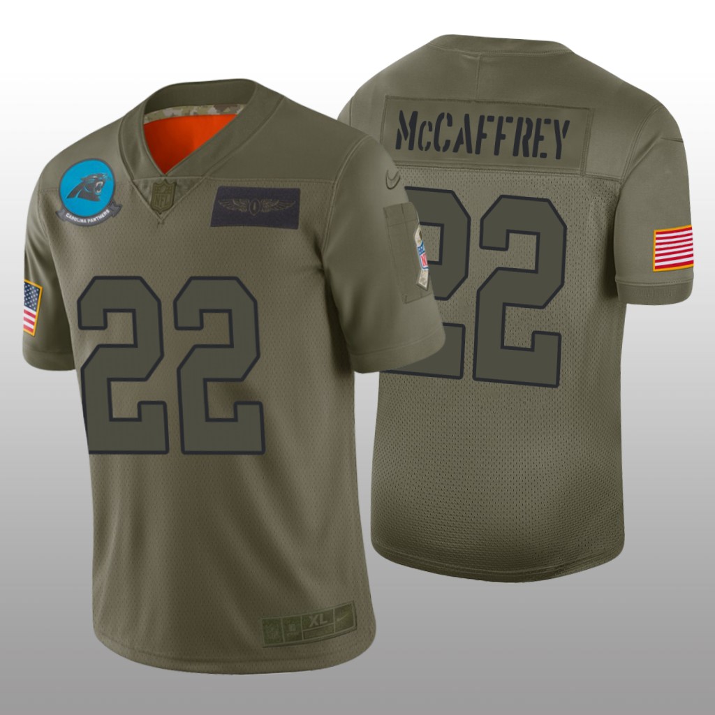 Carolina Panthers Christian McCaffrey Camo Limited Jersey 2019 Salute to Service - Men's