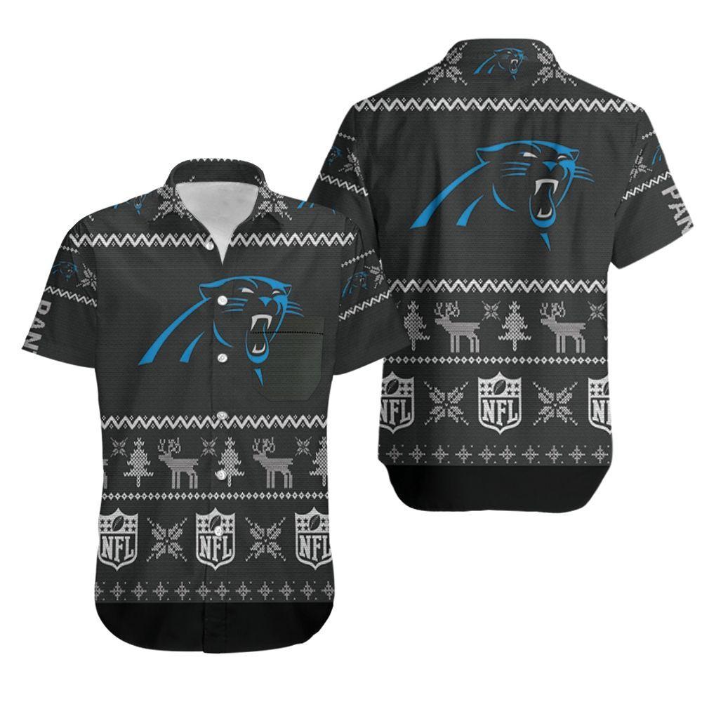 Carolina Panthers Christmas Hawaiian Shirt