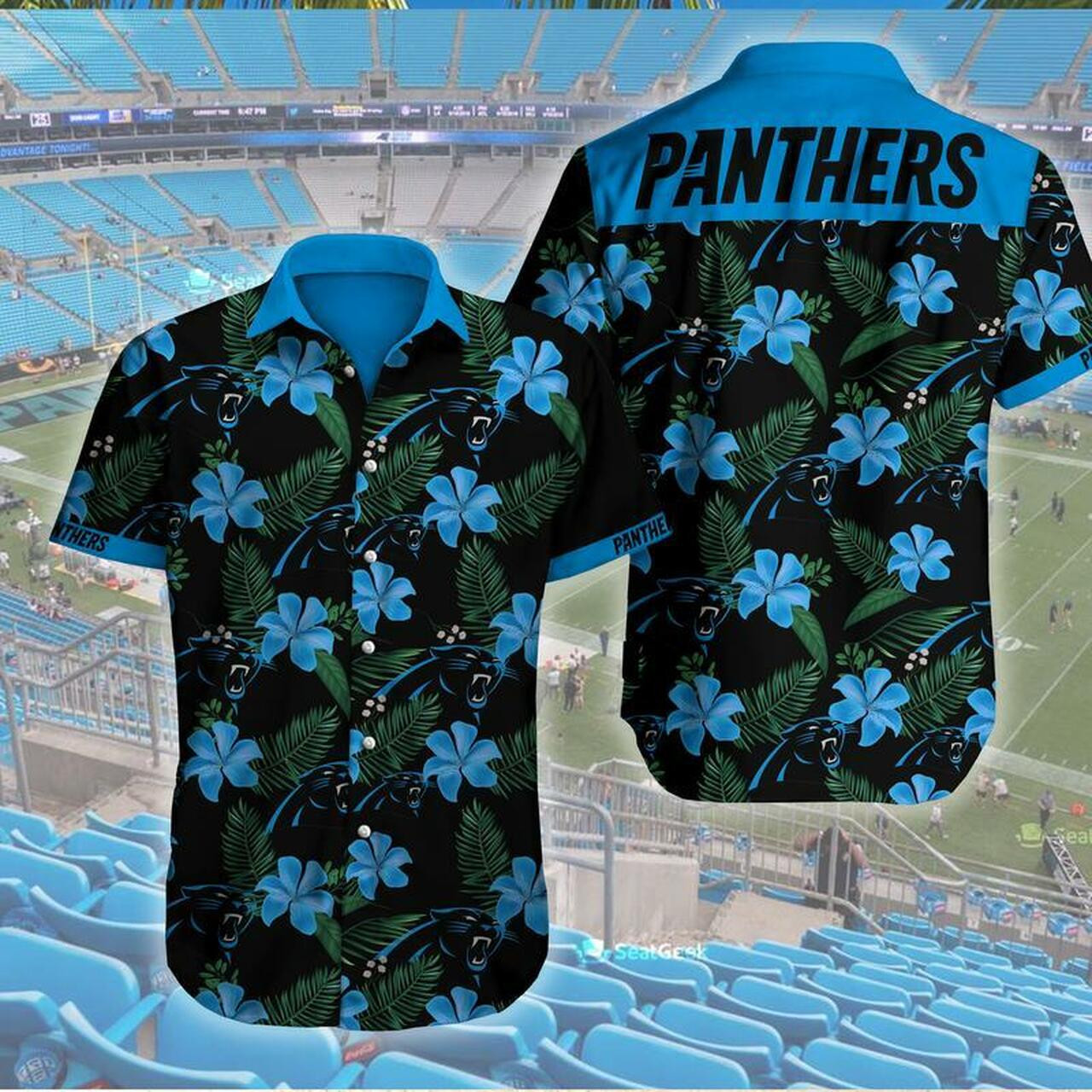 Carolina Panthers Fashion Tourism Women 3145 Hawaiian Shirt