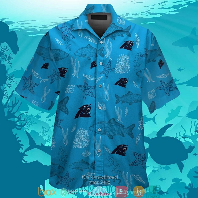 Carolina Panthers fish ocean Hawaiian Shirt