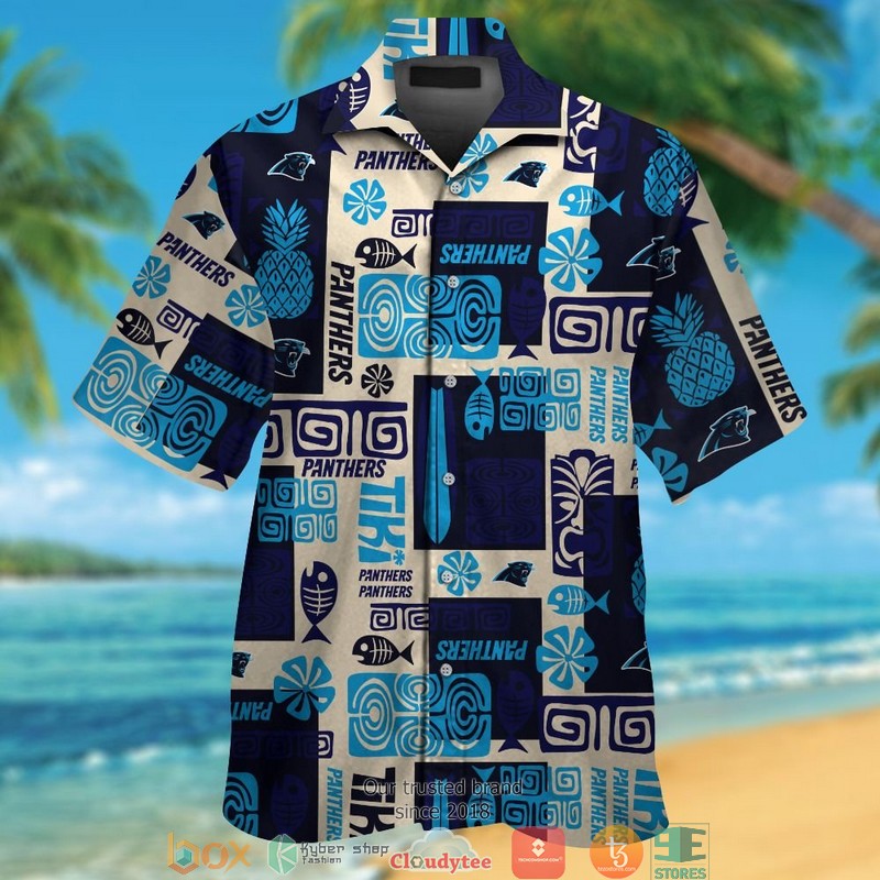 Carolina Panthers Fish Pineapple Hawaiian Shirt
