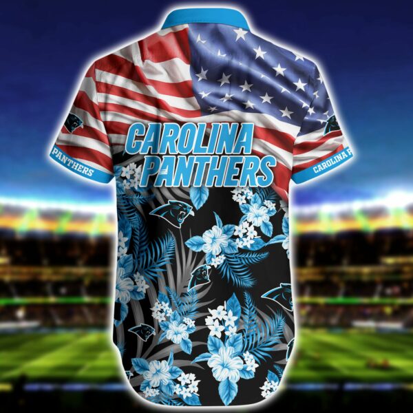 Carolina Panthers Flag Hawaiian Shirt