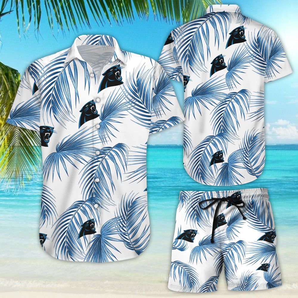 Carolina Panthers Flower Hawaiian Shirt