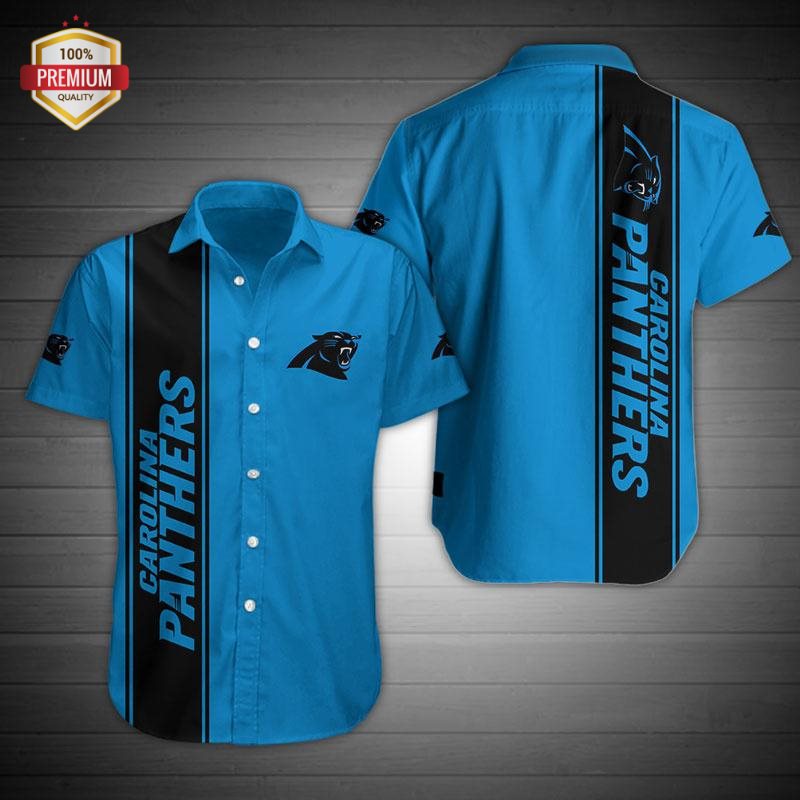 Carolina Panthers Football Aop Up Hawaiian Shirt