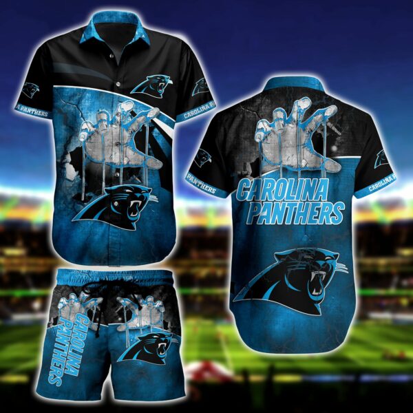 Carolina Panthers Hand Hawaiian Shirt