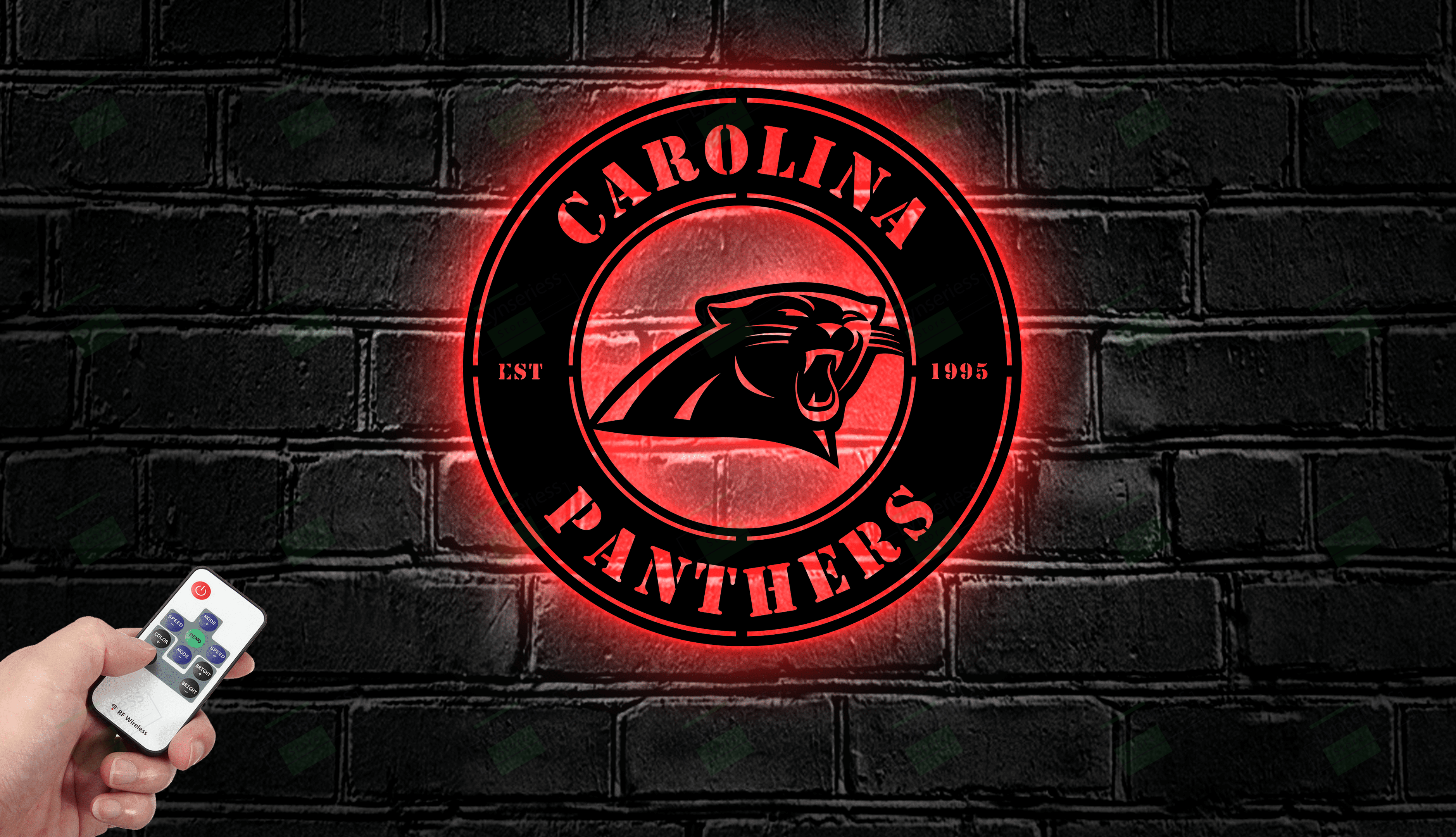Carolina Panthers Metal Sign – Led Light Sign NFL