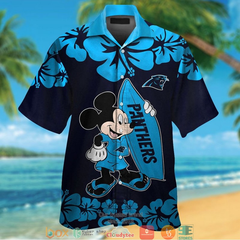 Carolina Panthers Mickey Mouse Hawaiian Shirt