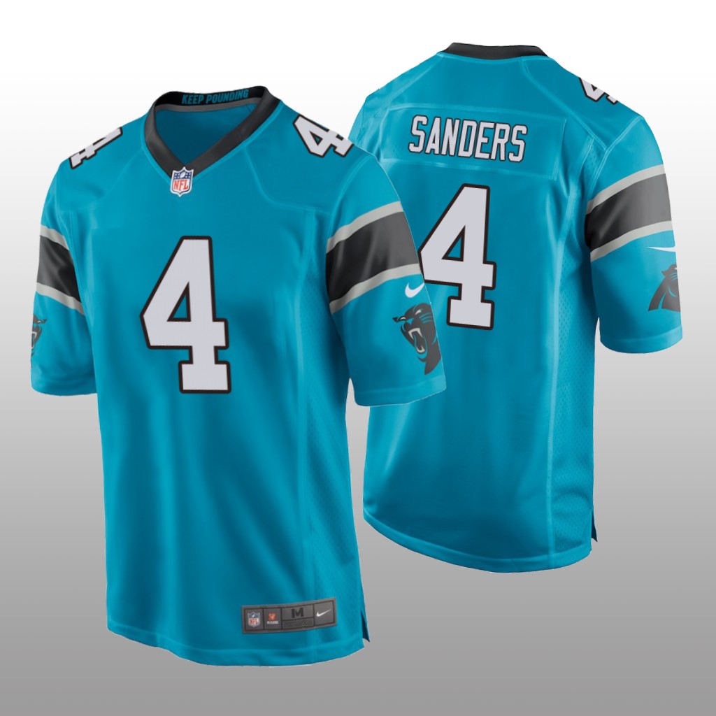 Carolina Panthers Miles Sanders Blue Jersey Game - Men's