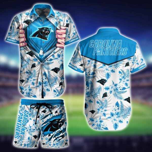 Carolina Panthers My Heart Hawaiian Shirt