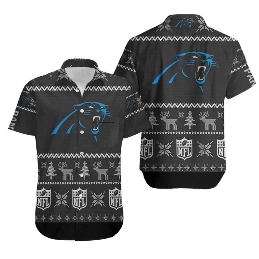 Carolina Panthers Nfl Christmas 3D Hawaiian Shirt