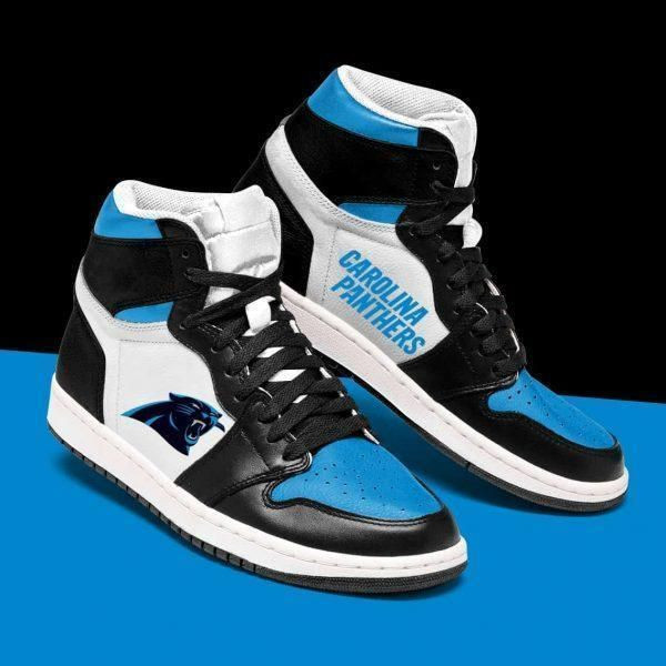 Carolina Panthers Nfl Football Sneaker Sneakers Shoes Sport High Top Air Jordan Sneaker, Air Jordan Hightop