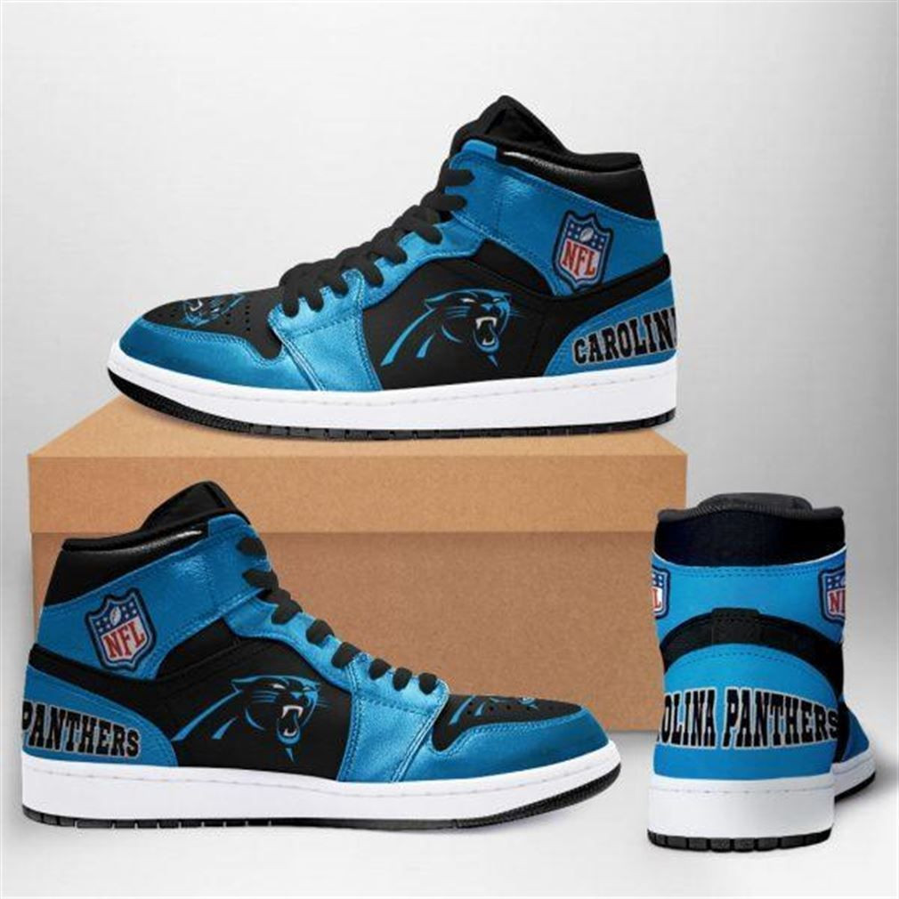 Carolina Panthers Nfl Football Team Air Sneakers Sneakers Sport Sneakers High Top Air Jordan Sneaker, Air Jordan Hightop
