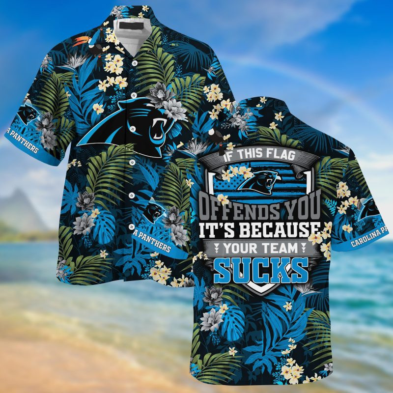 Carolina Panthers NFL Summer – Hawaii Shirt For This Season – Gift For Sport Lovers With Tropical Patterns