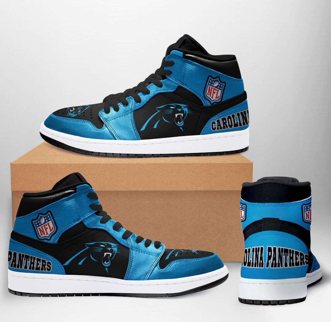 Carolina Panthers NFL Team Sneakers Gift For Fans High Top Air Jordan Sneaker, Air Jordan Hightop