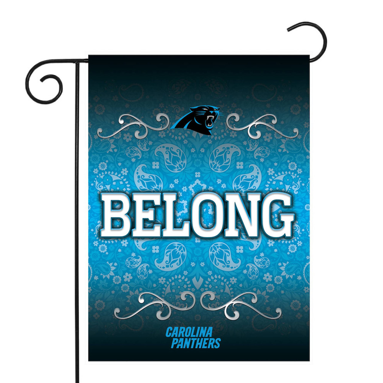 Carolina Panthers Paisley NFL Garden Flag, House Flag