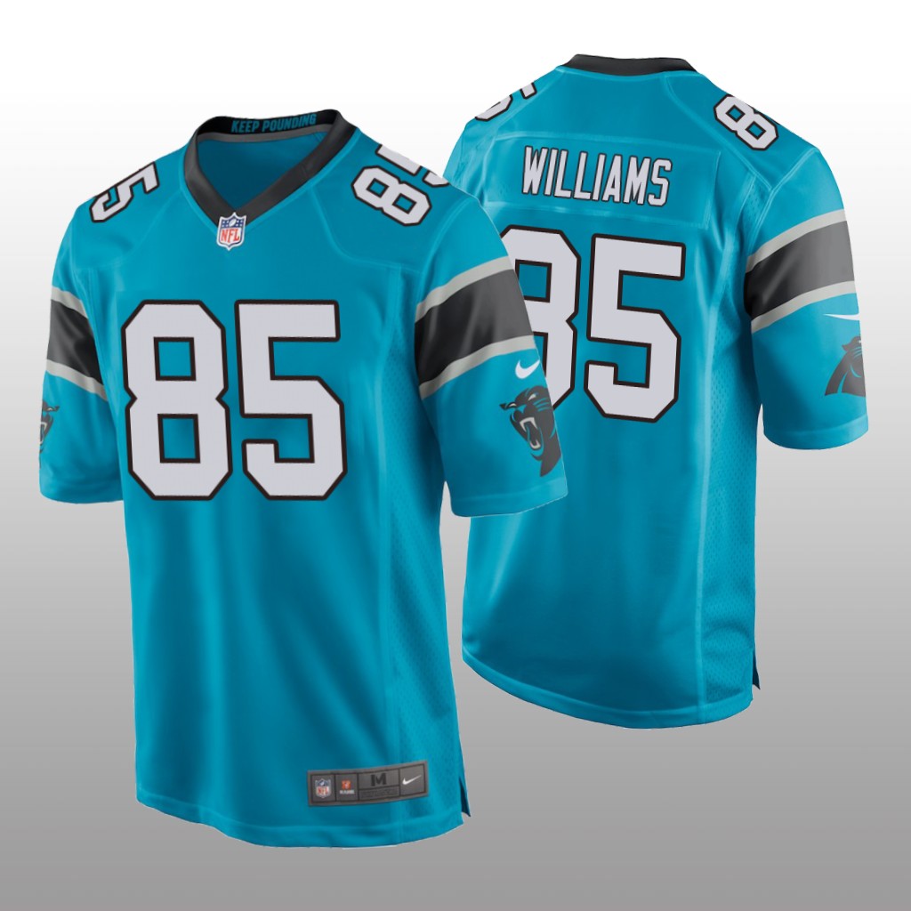 Carolina Panthers Preston Williams Blue Jersey Game - Men's