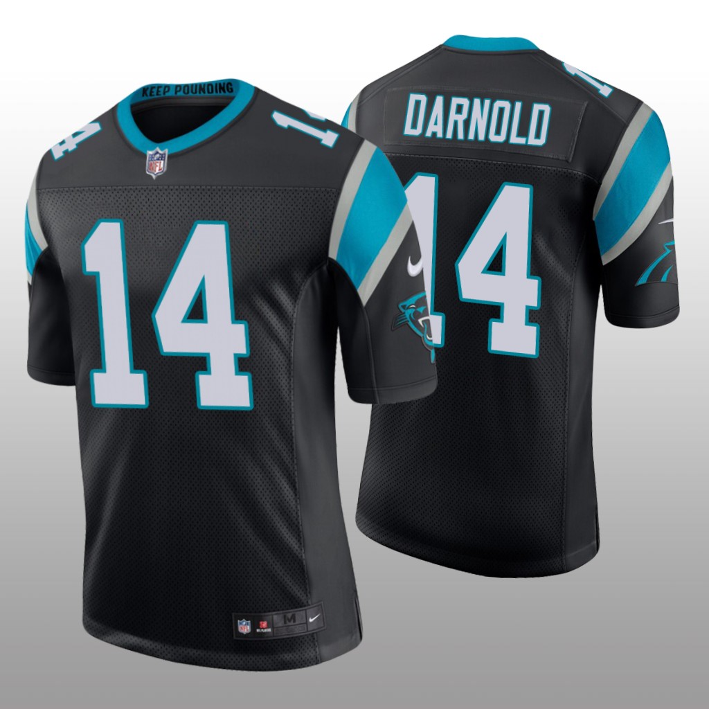 Carolina Panthers Sam Darnold Black Jersey Vapor Limited - Men's