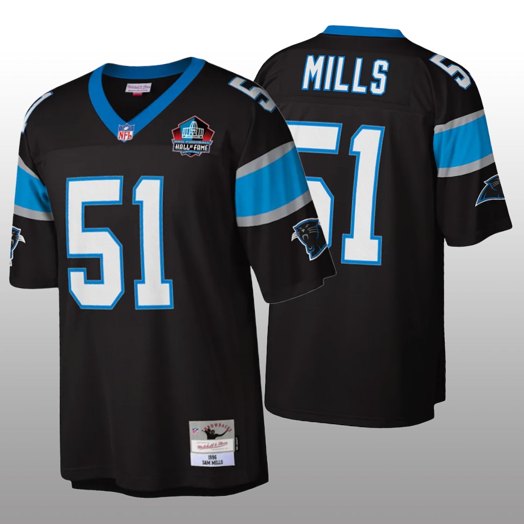 Carolina Panthers Sam Mills Black Legacy 2022 Hall of Fame - Men's