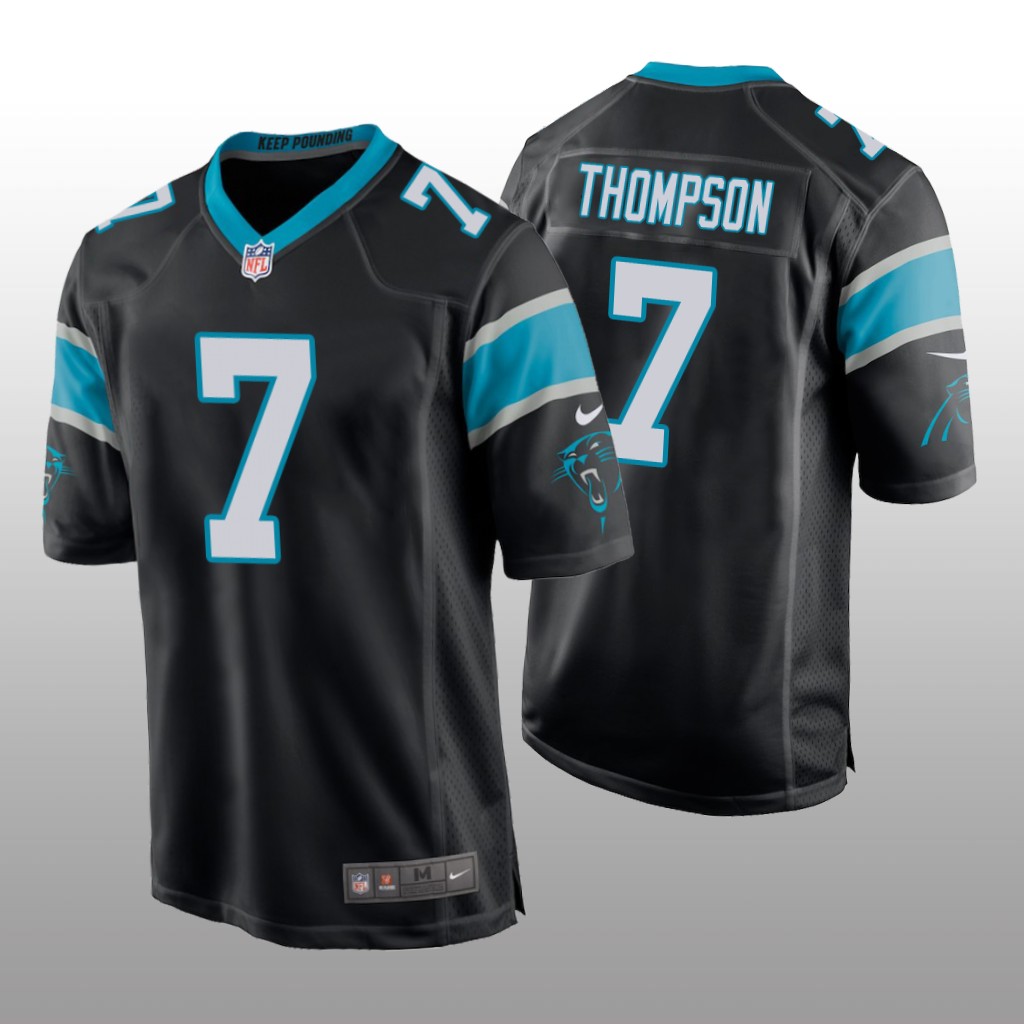 Carolina Panthers Shaq Thompson Black Jersey Game - Men's