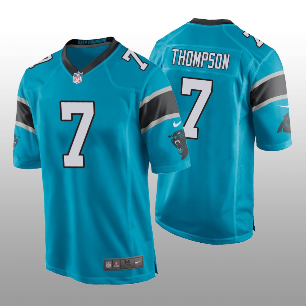 Carolina Panthers Shaq Thompson Blue Jersey Game - Men's