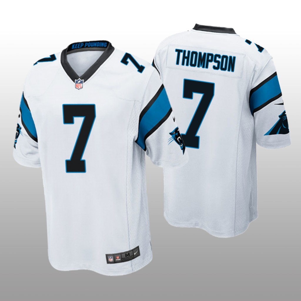 Carolina Panthers Shaq Thompson White Jersey Game - Men's