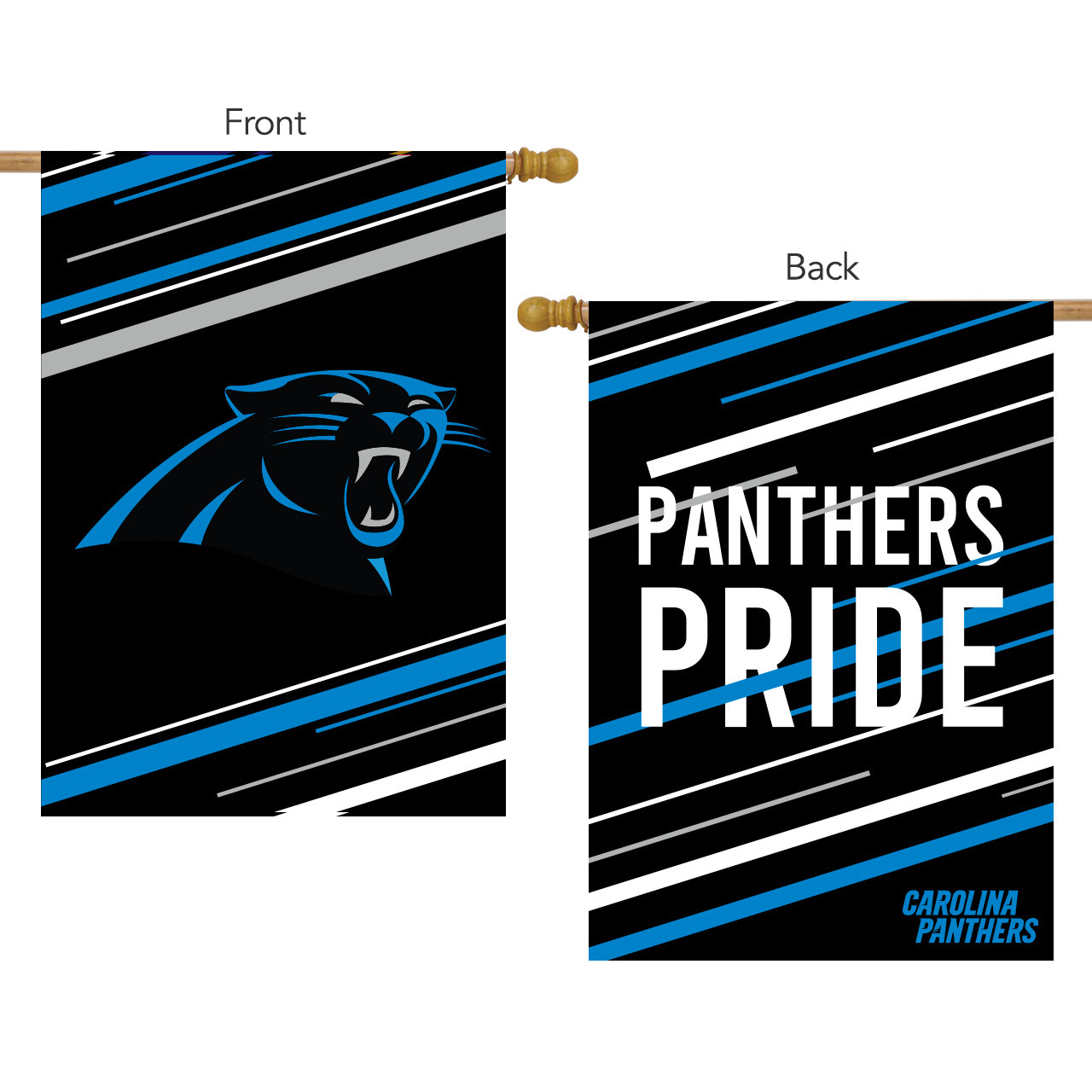 Carolina Panthers Slogan NFL Garden Flag, House Flag
