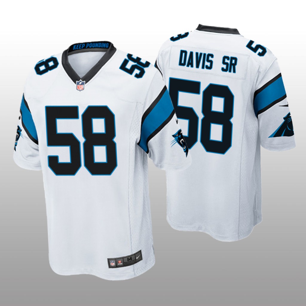 Carolina Panthers Thomas Davis Sr White Jersey Game - Men's