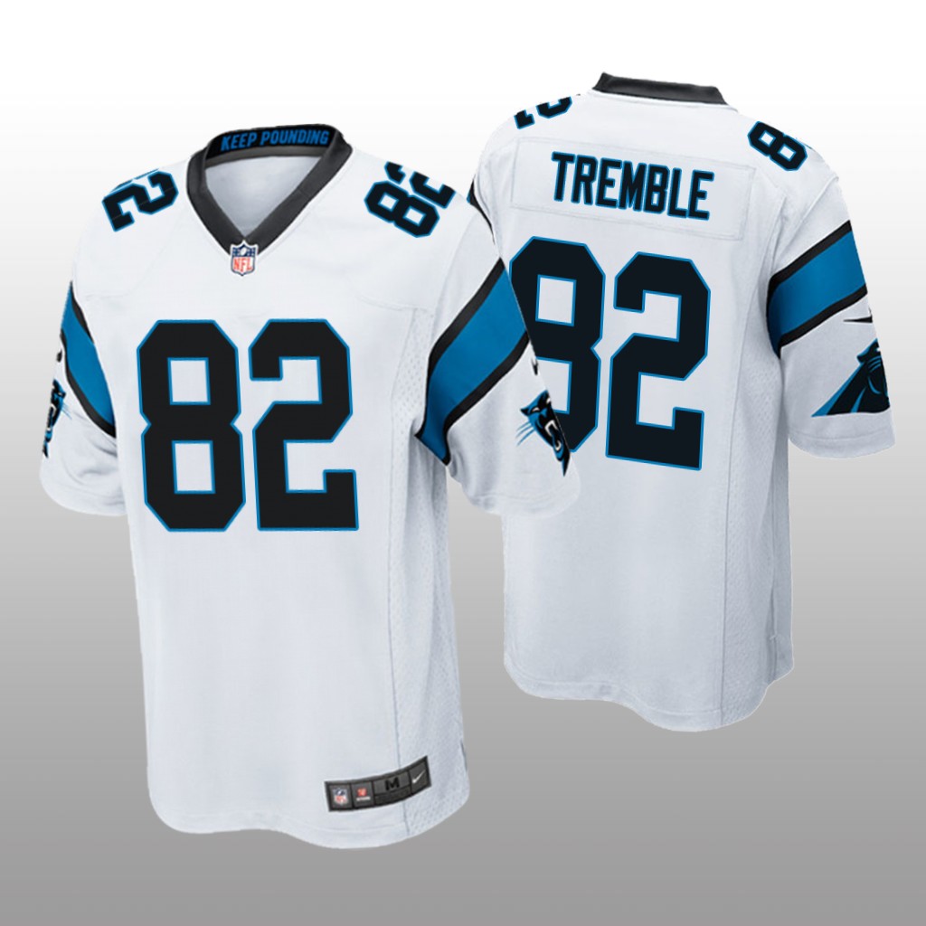 Carolina Panthers Tommy Tremble White Jersey Game - Men's