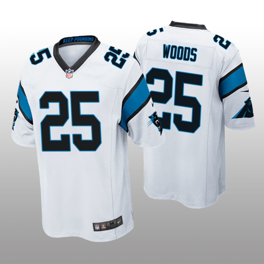 Carolina Panthers Xavier Woods White Jersey Game - Men's