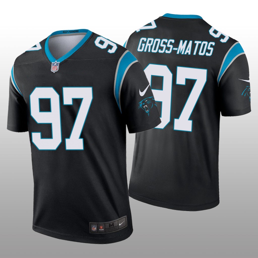 Carolina Panthers Yetur Gross-Matos Black Jersey Legend - Men's