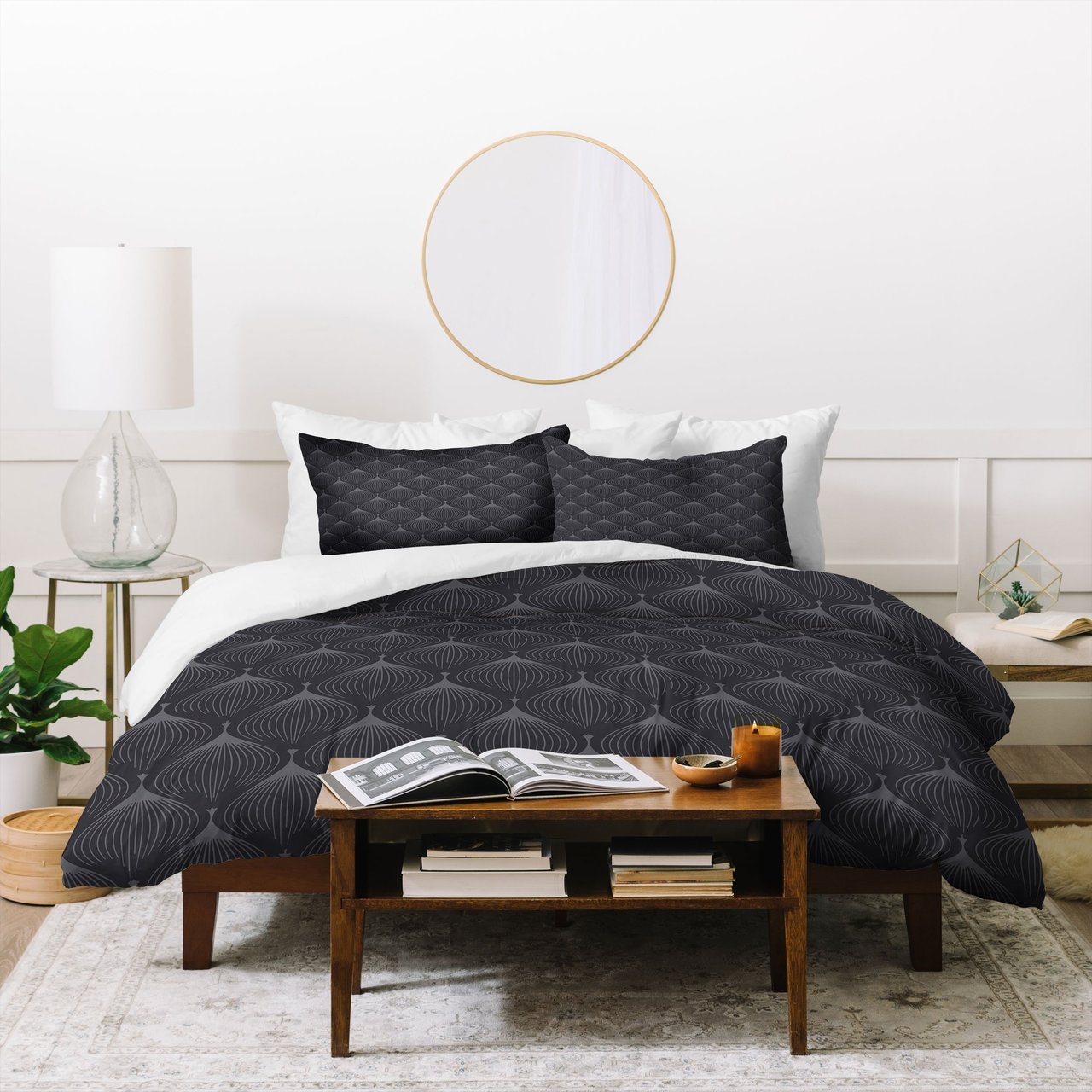 Caroline Okun Hygge In Kohl Duvet Cover Bedding Set
