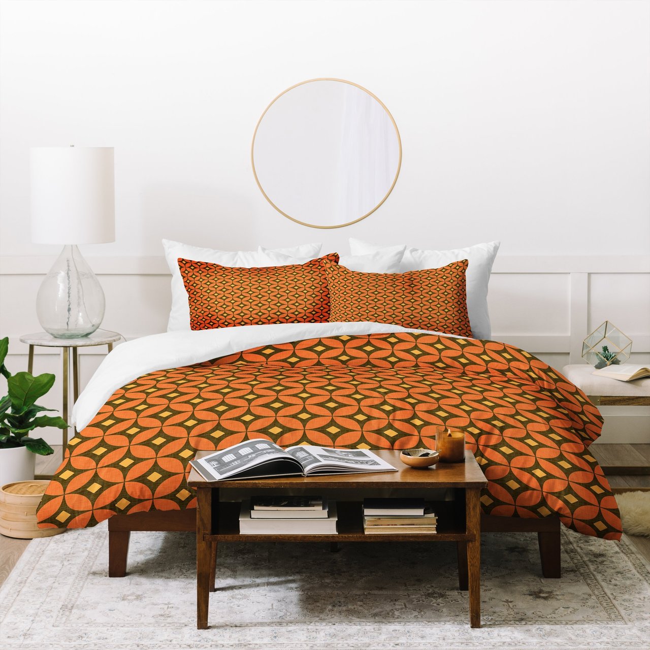 Caroline Okun Pumpkin Spice Duvet Cover Bedding Set