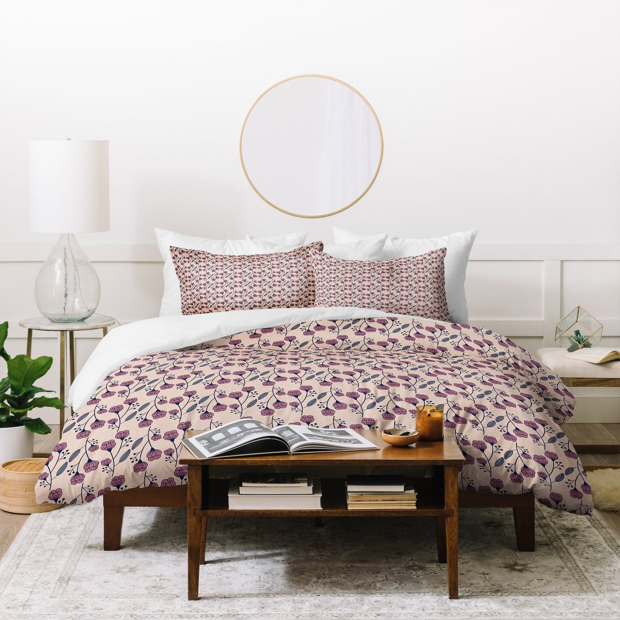 Caroline Okun Soft Vintage Blossoms Duvet Cover Bedding Set