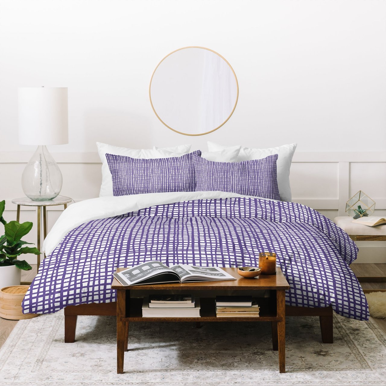 Caroline Okun Ultra Violet Weave Duvet Cover Bedding Set