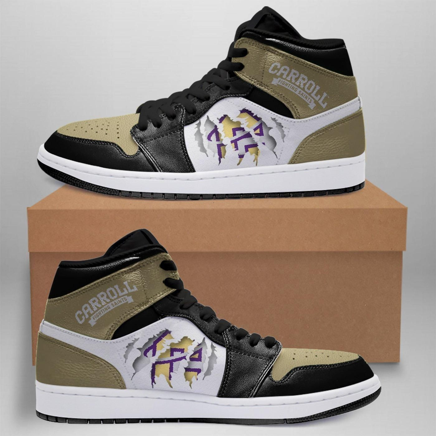 Carroll College Fighting Saints NCAA Team Sneakers Gift For Fans High Top Air Jordan Sneaker, Air Jordan Hightop