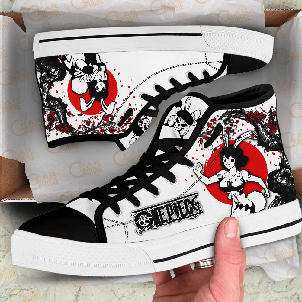 Carrot High Top Shoes Custom Anime One Piece Sneakers Japan Style