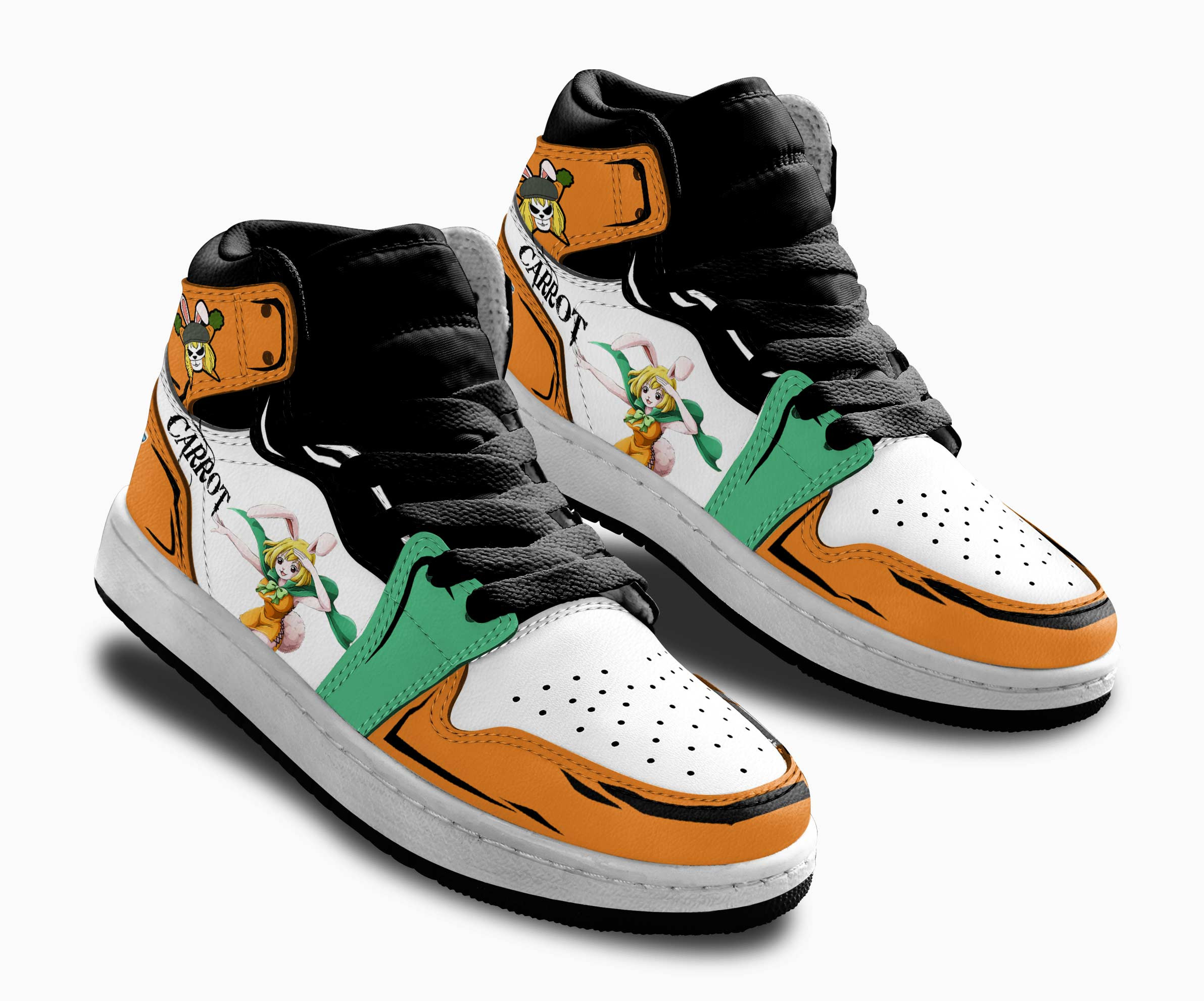 Carrot Kids Sneakers Custom Anime One Piece Shoes For Kids