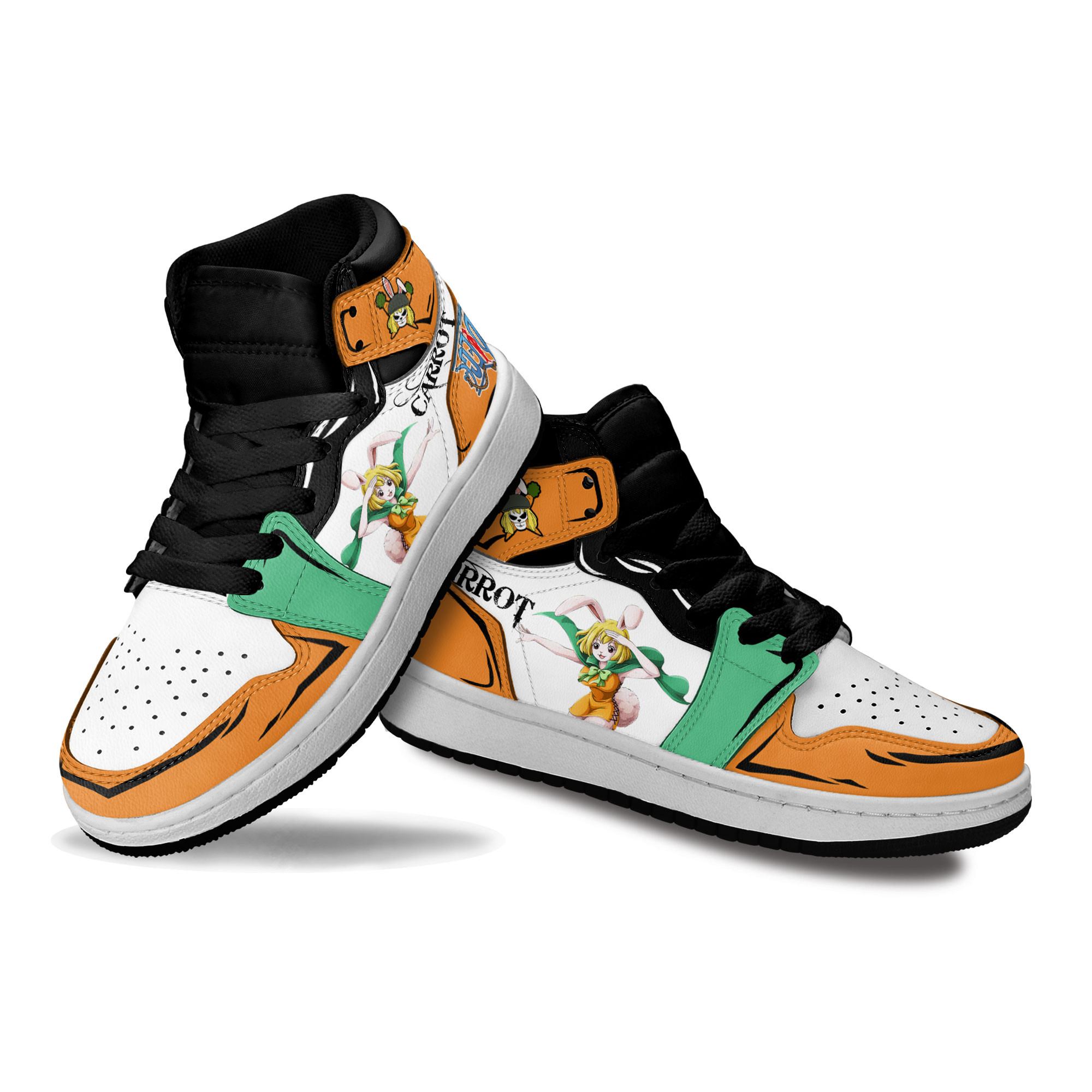 Carrot Kids Sneakers Custom Anime One Piece Shoes For Kids