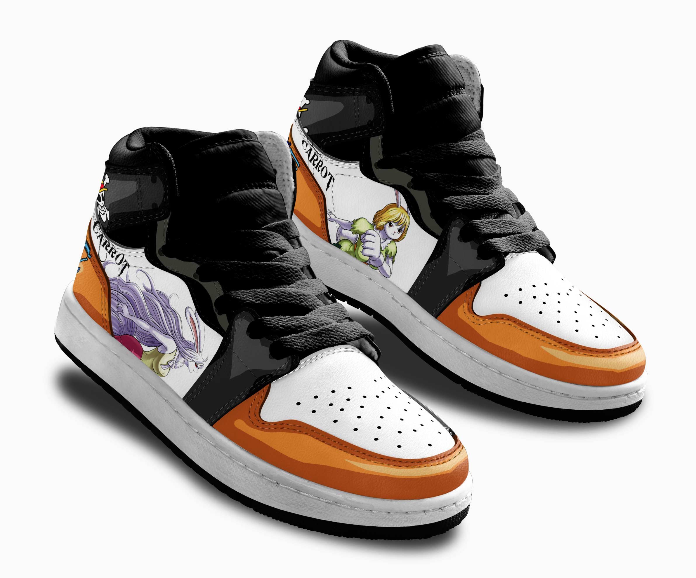 Carrot Kids Sneakers Custom One Piece Anime Shoes For Kids