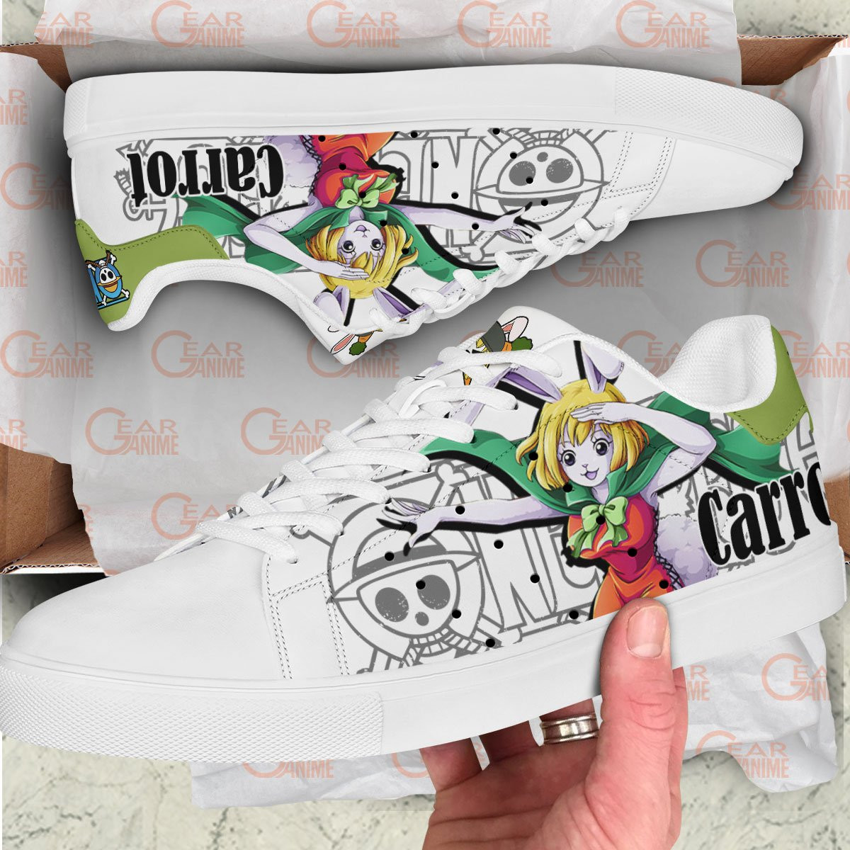 Carrot Skate Sneakers Custom Anime One Piece Shoes