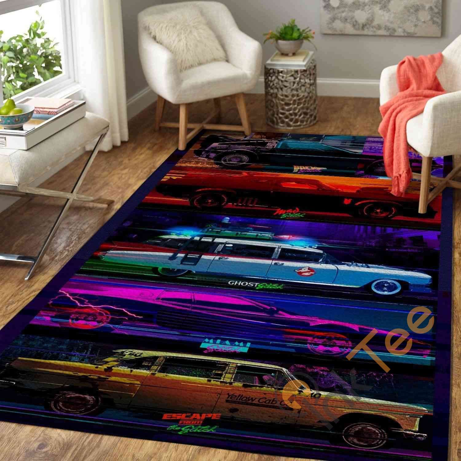 Cars Area Rectangle Rug