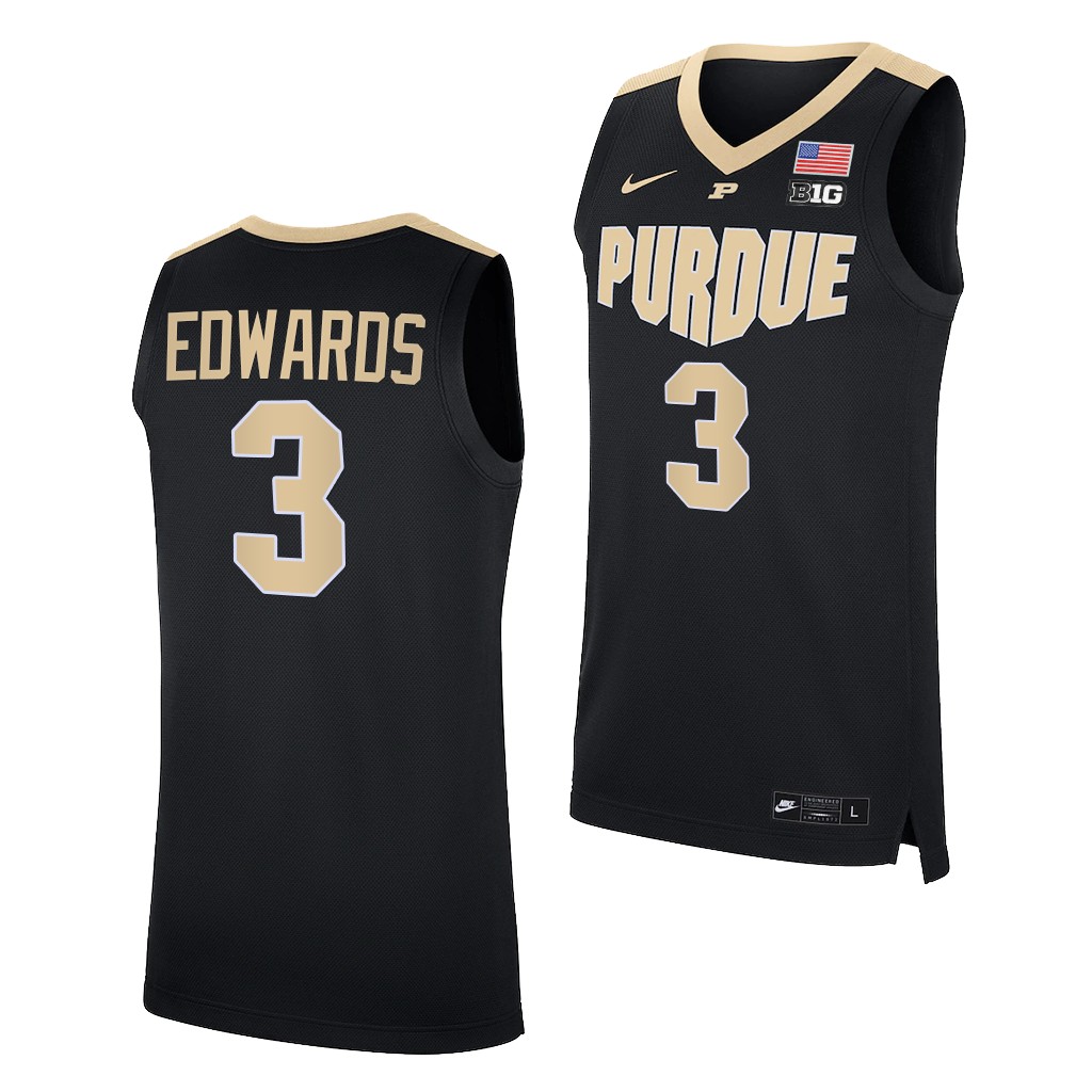 Carsen Edwards #3 Purdue Boilermakers College NBA Alumni Black Jersey