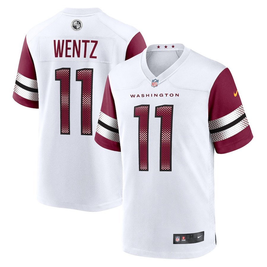 Carson Wentz 11 Washington Commanders Game Stitched Jersey – White