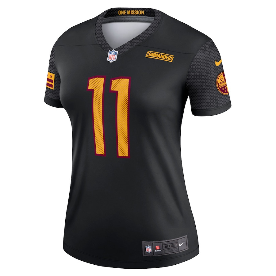 Carson Wentz 11 Washington Commanders Women’s Alternate Legend Stitched Jersey – Black