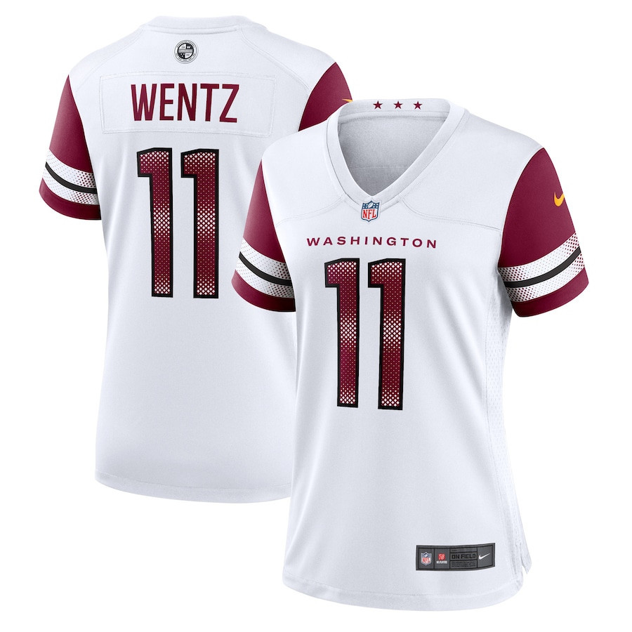 Carson Wentz 11 Washington Commanders Women’s Game Stitched Jersey – White